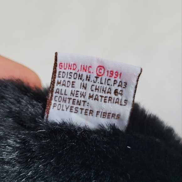 Vintage 1991 Gund Funanimals Cow bull hand puppet plush soft toy - Picture 7 of 7